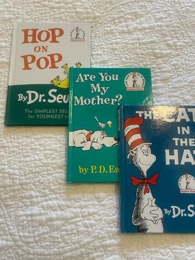 Dr. Seuss and P.D. Eastman Beginner Books Set - Teal, Blue, White
